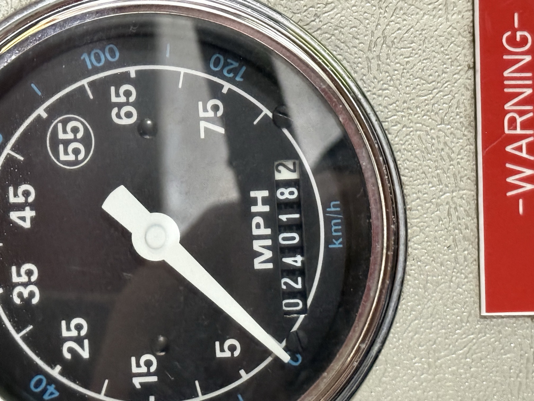 Odometer: 24,018 miles.
