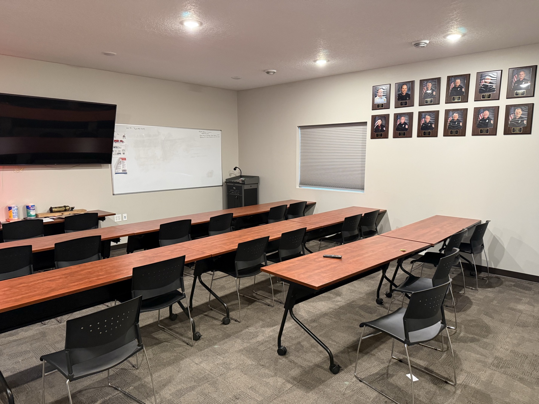 The training room.