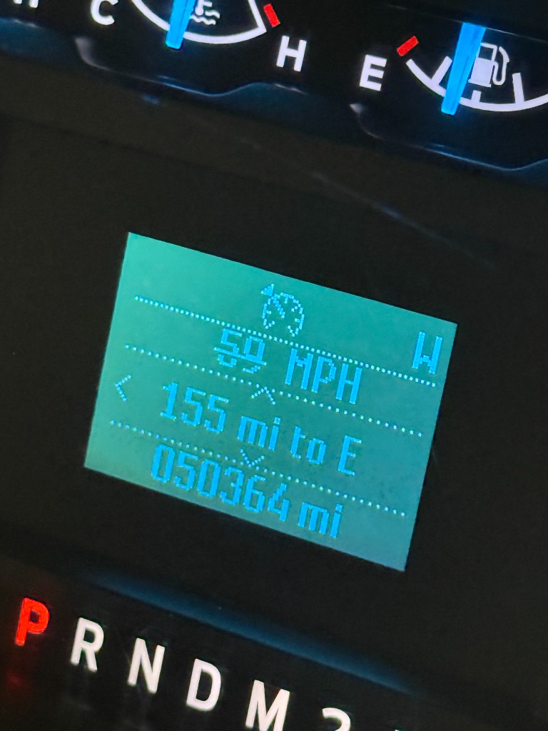 Odometer, June 2026: 50,364 miles.